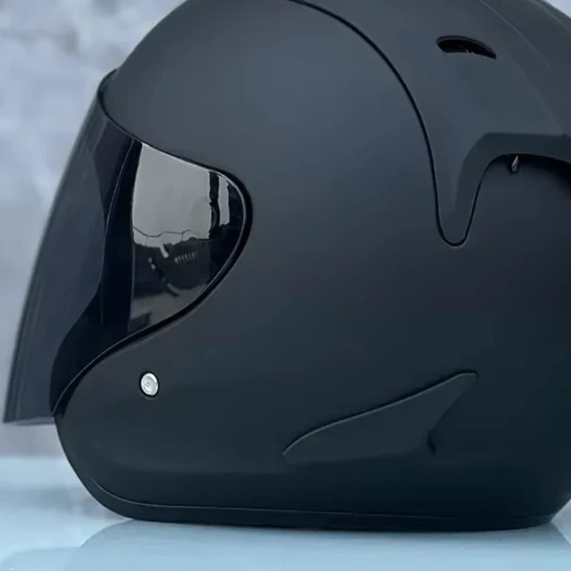 Ram4 Matte Black Half Helmet Men and Women Motorcycle Off-Road Summer Helmet Downhill Racing Mountain Cross Casco Capacete