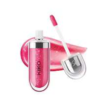 KIKO 3D Liquid Lip Glaze Transparent Lip Gloss Mirror Lipstick Nourishing Glossy Full Lips Not Fading Milk Tea Bean Paste Makeup