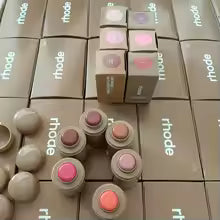 Rhode Pocket Blush LIP Stick Lip And Cheek Hydrating Stick Natural Rouge Powder Blush Cream Lipstick Cheek Easy To Apply Color
