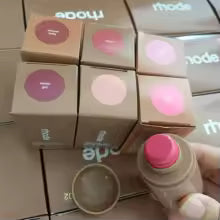 Rhode Pocket Blush LIP Stick Lip And Cheek Hydrating Stick Natural Rouge Powder Blush Cream Lipstick Cheek Easy To Apply Color