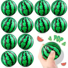 5/10/20Pcs Watermelon Stress Balls Foam Balls Stress Reliever Toys Party Favors for Kids School Carnival Party Supplies 2.5Inch